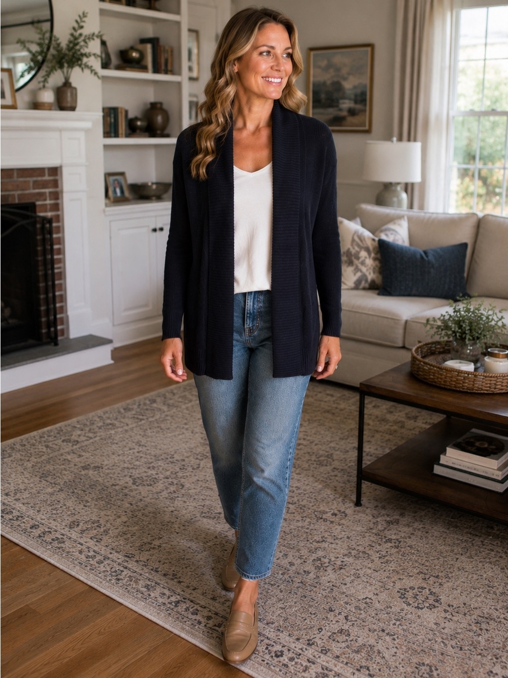 Navy J. Crew Cardigan
